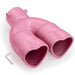Pink Dual Heart Shaped Exhaust Tip, 2.5